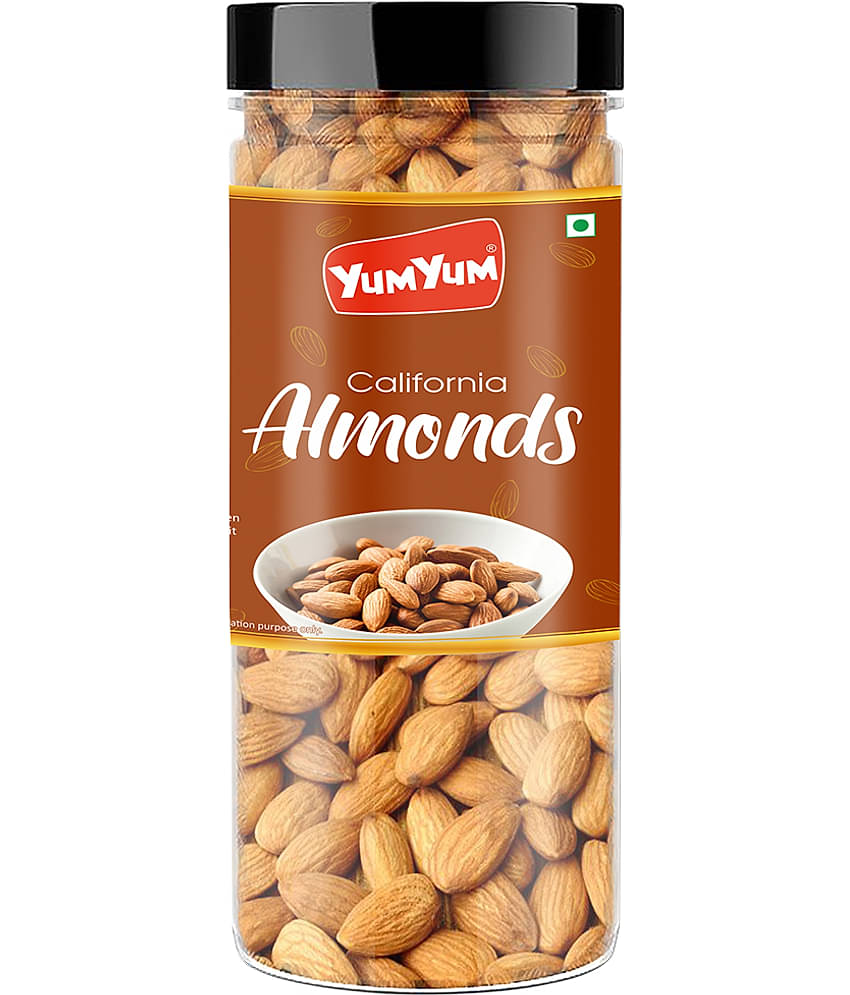 YUM YUM Premium California Almond Badam 150g Almonds (150 g)