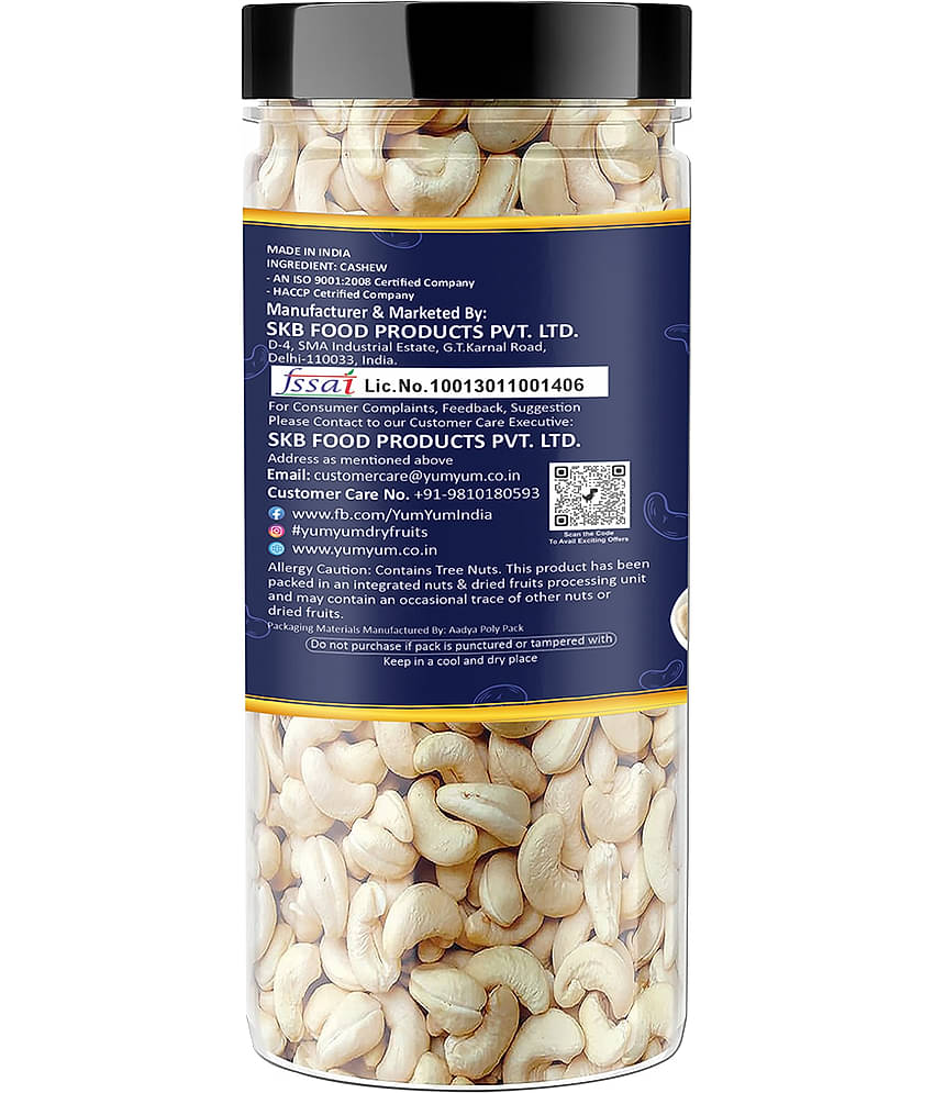 YUM YUM Premium Raw Cashews Nut Kaju 150g Cashews (150 g)