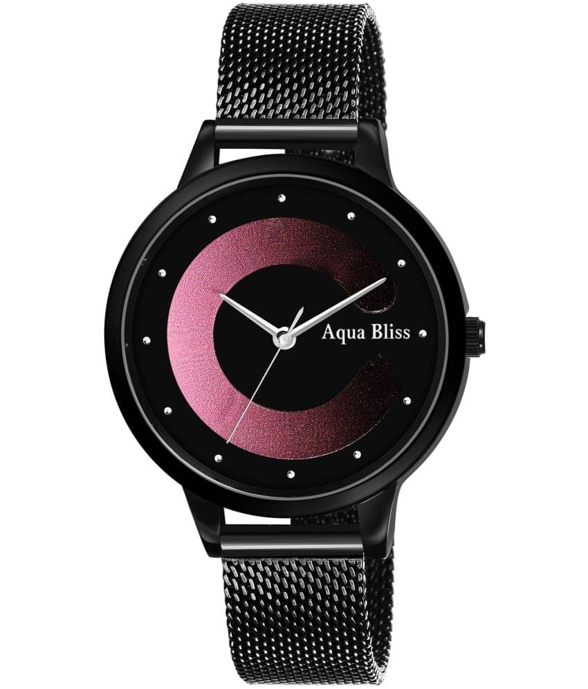     			AQUA BLISS - Black Stainless Steel Analog Womens Watch