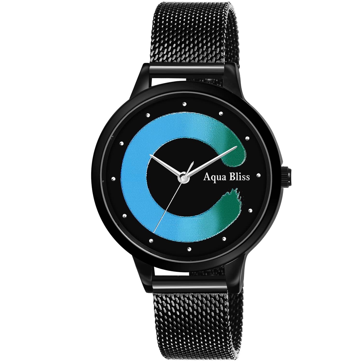 AQUA BLISS - Black Stainless Steel Analog Womens Watch