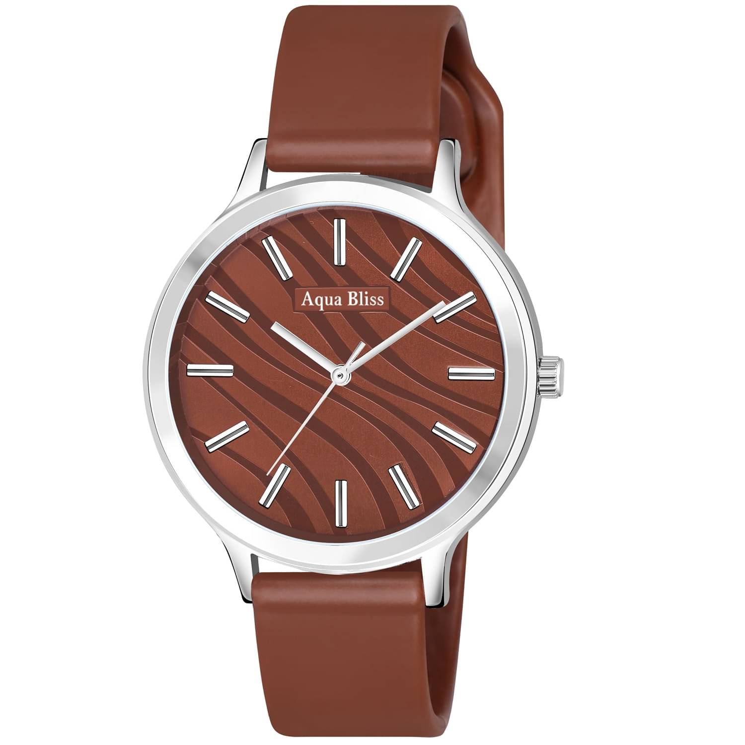     			AQUA BLISS - Brown Silicon Analog Womens Watch