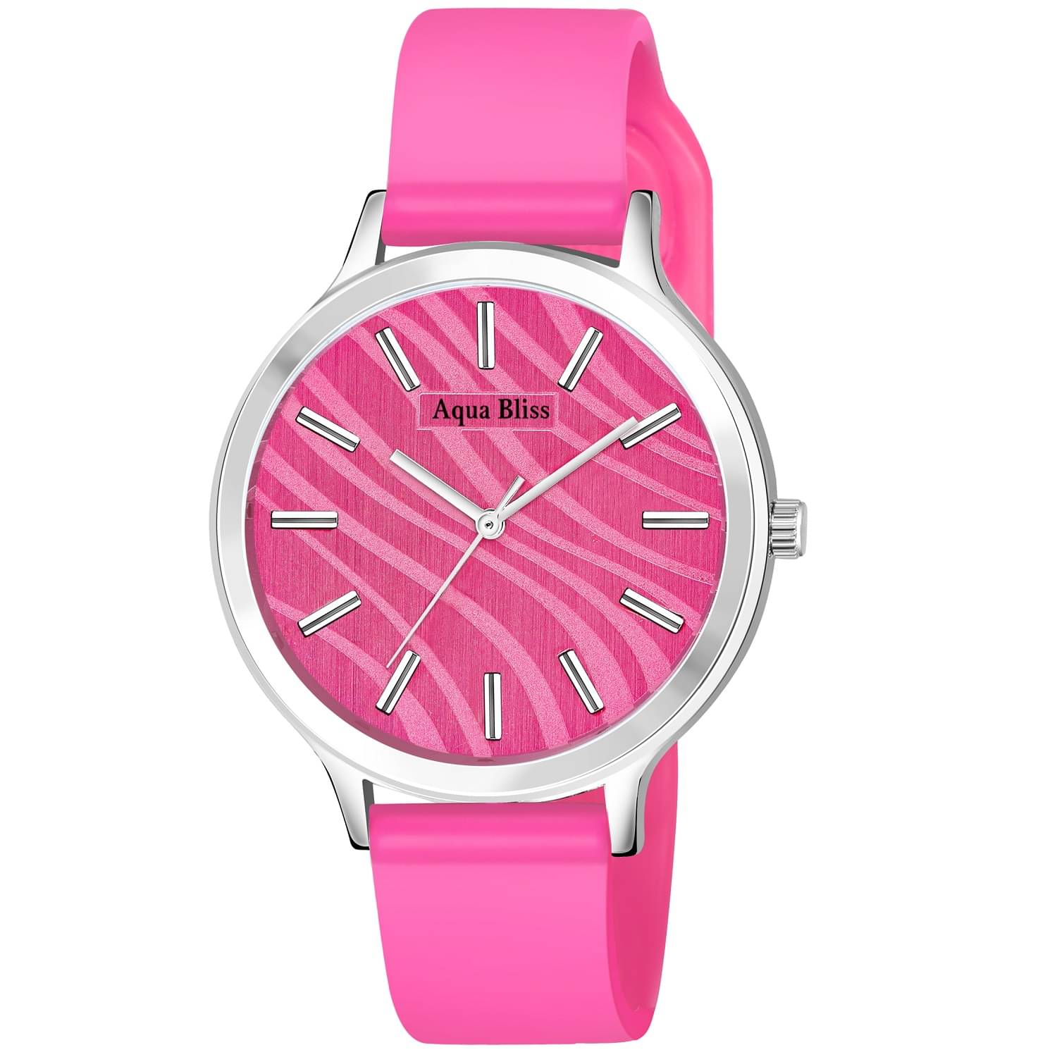     			AQUA BLISS - Pink Silicon Analog Womens Watch