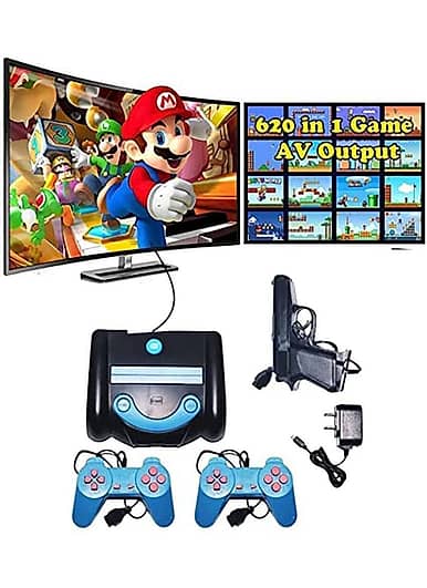 Handheld Game Console And Tv Video Game Set For Players Play