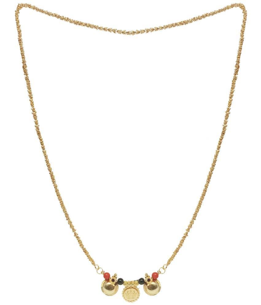 JIPPA - Golden Mangalsutra ( Pack of 1 )