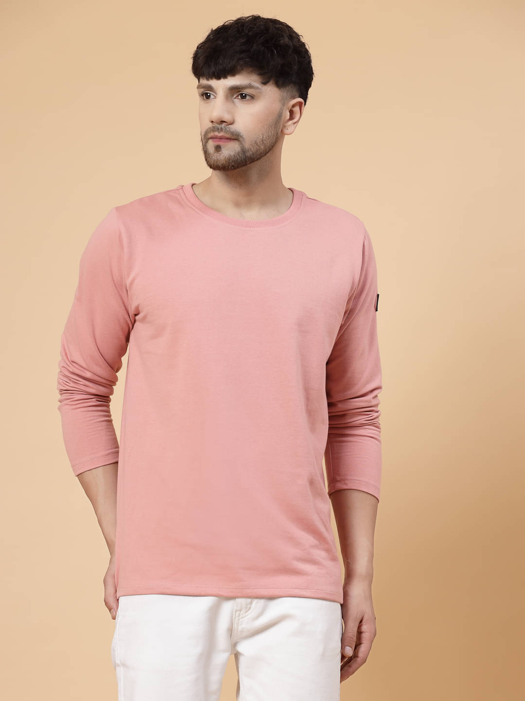     			Rigo Pack of 1 Cotton Oversized Fit Men's T-Shirt ( Pink )