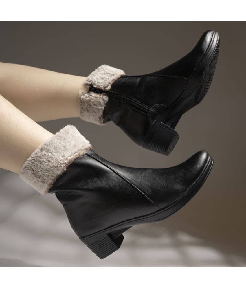 Shoetopia - Black Women's Ankle Length Boots Shoetopia - Black Women's Ankle Length Boots