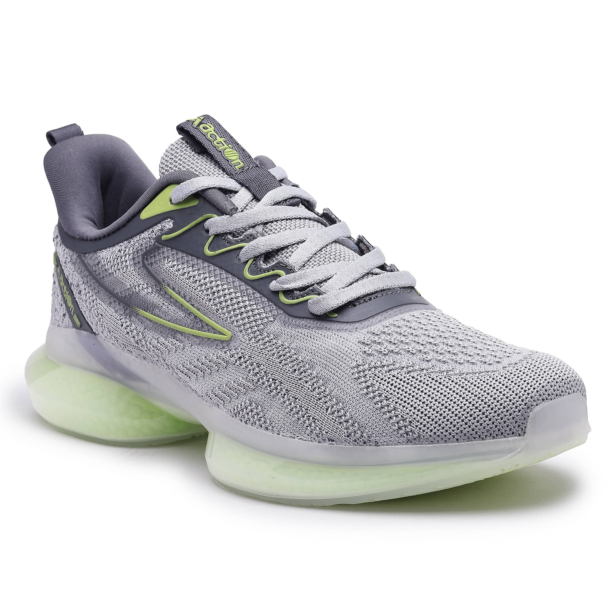     			Action - Sports Running Shoes Light Grey Men's Sports Running Shoes