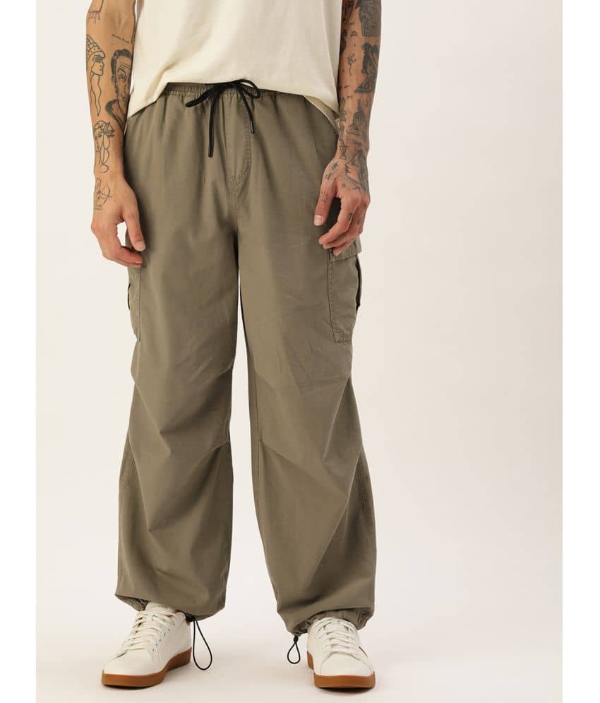 Bene Kleed Unisex Parachute Fit Cotton Cargos Trousers - Trousers | Buy online on ZillyBuy