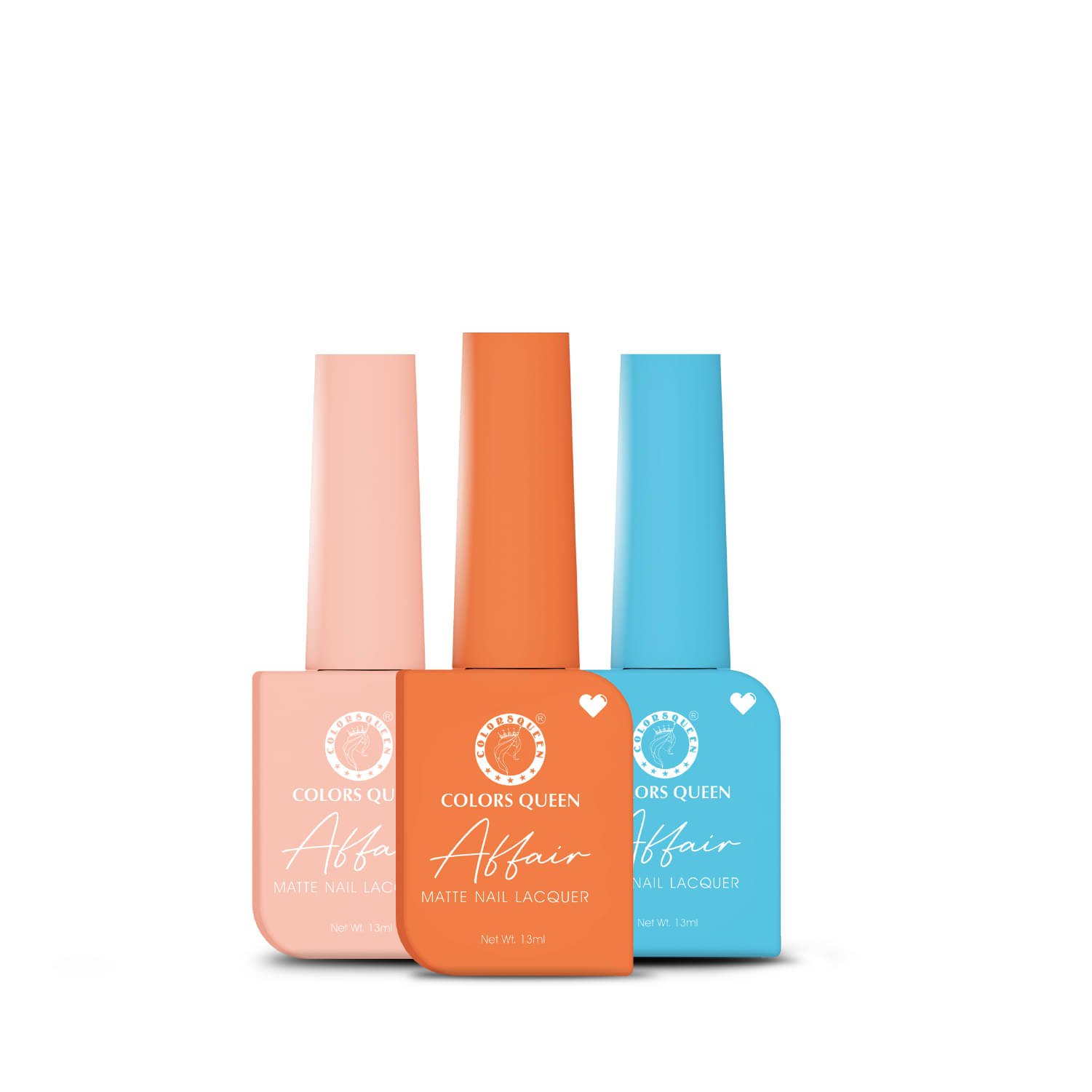     			Colors Queen Affair Nail Polish setof 3 (06 Tangy Sun 23 Sweet Nector 40 Ocean Blue)