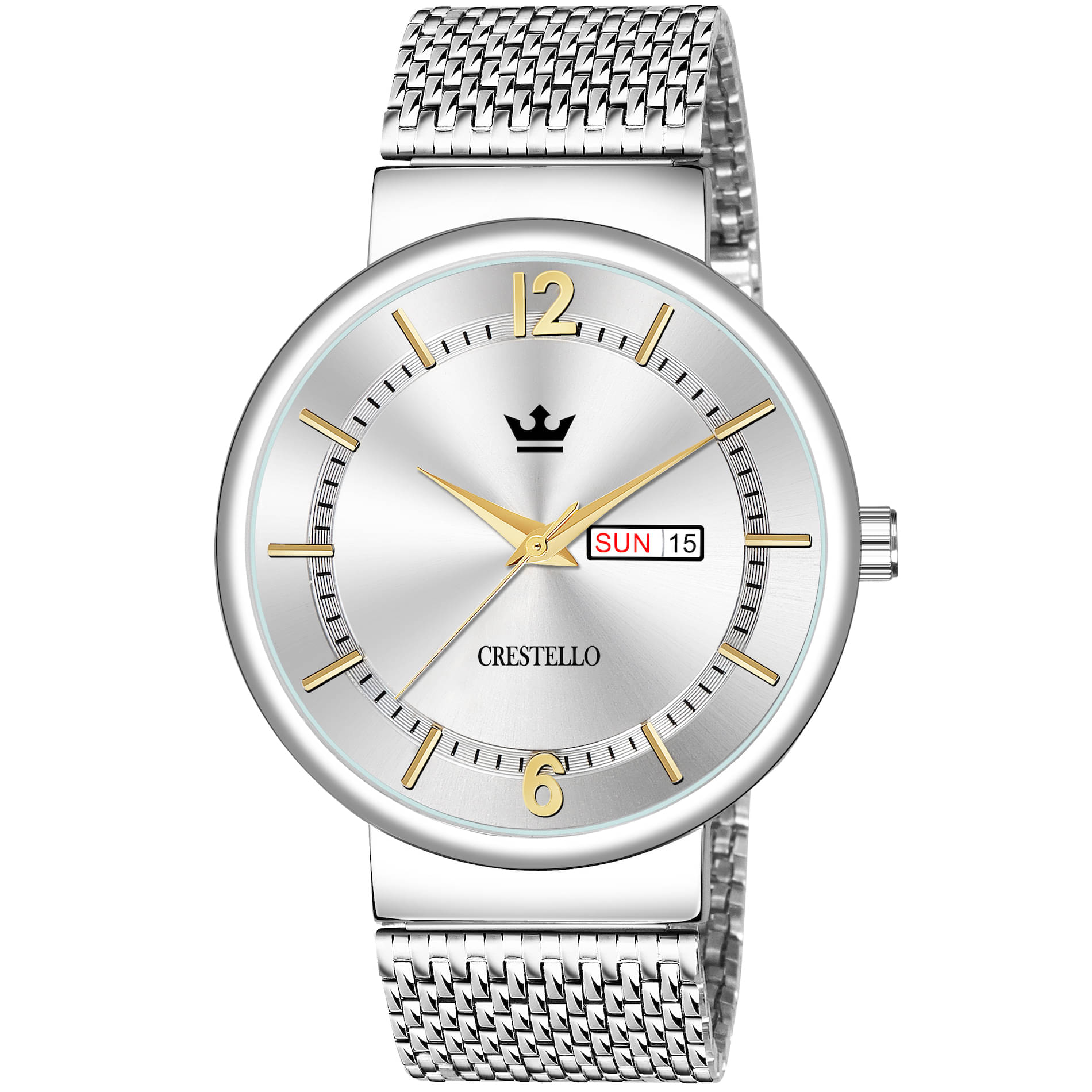    			Crestello - Silver Metal Analog Men's Watch