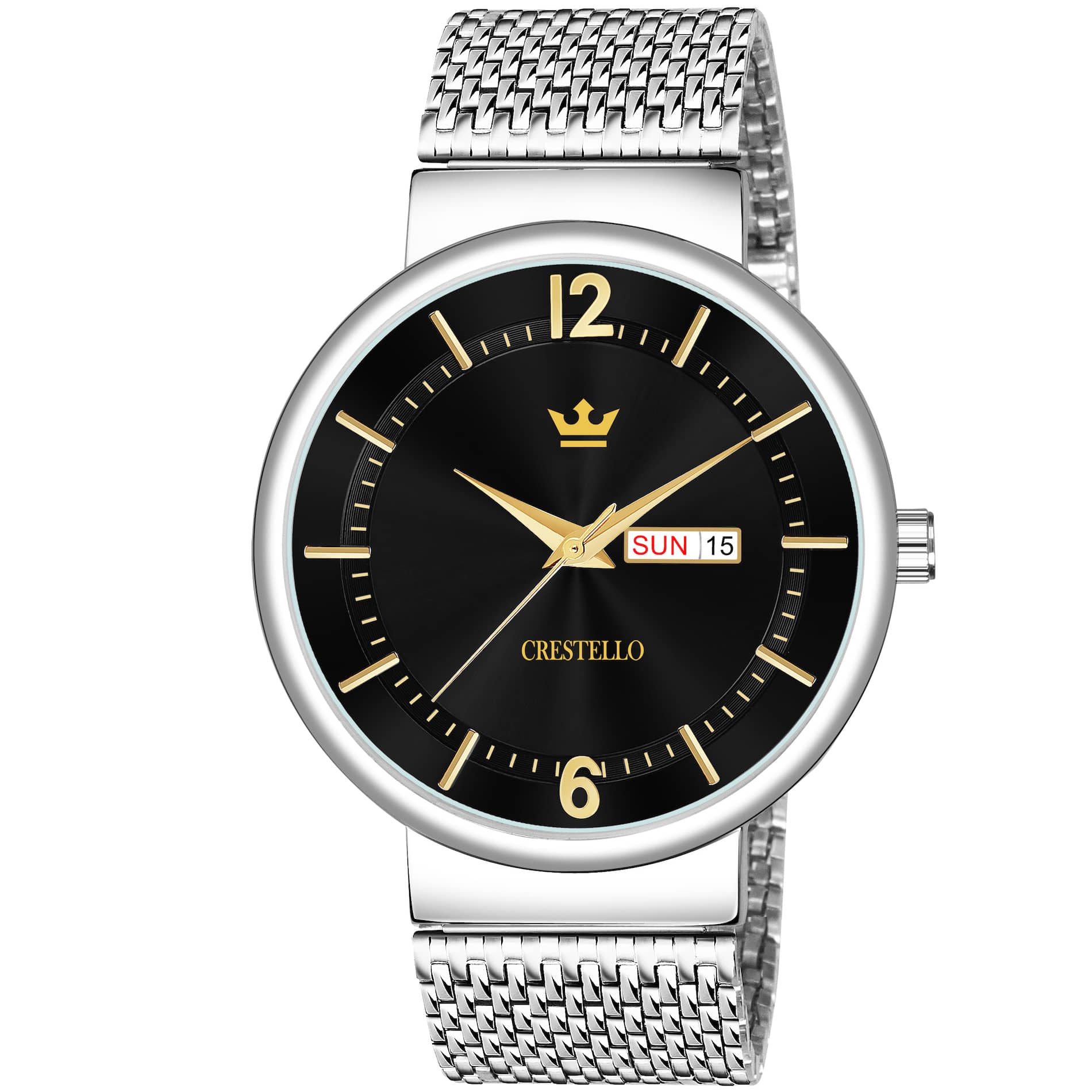 Crestello - Silver Metal Analog Men's Watch