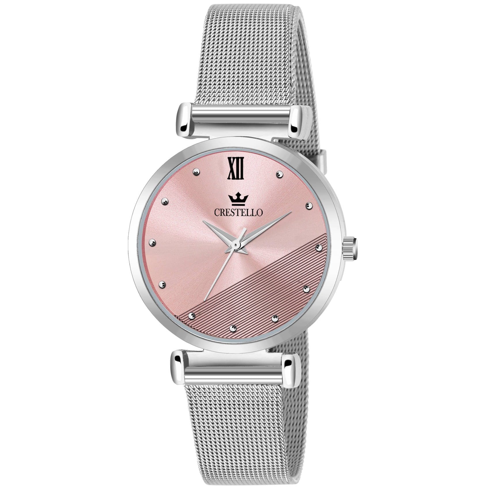     			Crestello - Silver Metal Analog Womens Watch