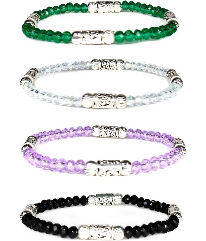 DAIVYA WELLNESS - Multicolor Bracelet ( Pack of 4 ) - Bangles & Bracelets | Buy online on ZillyBuy