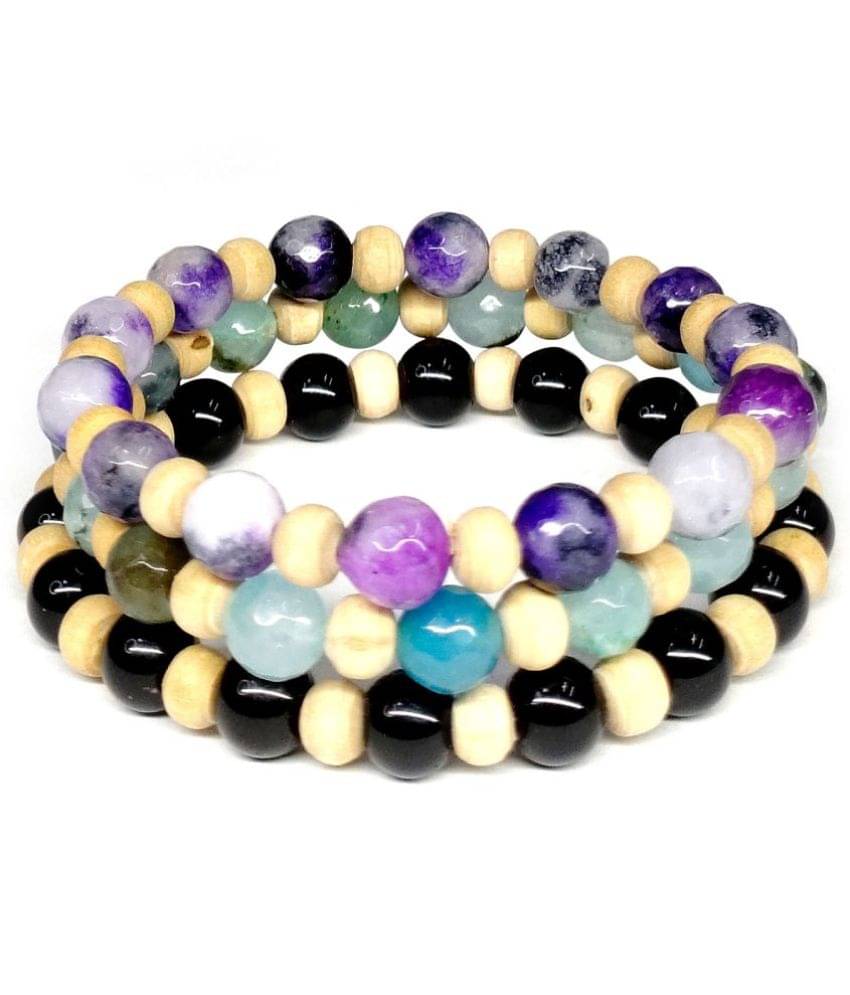 DAIVYA WELLNESS - Multicolor Bracelet ( Pack of 3 )     			DAIVYA WELLNESS - Multicolor Bracelet ( Pack of 3 )