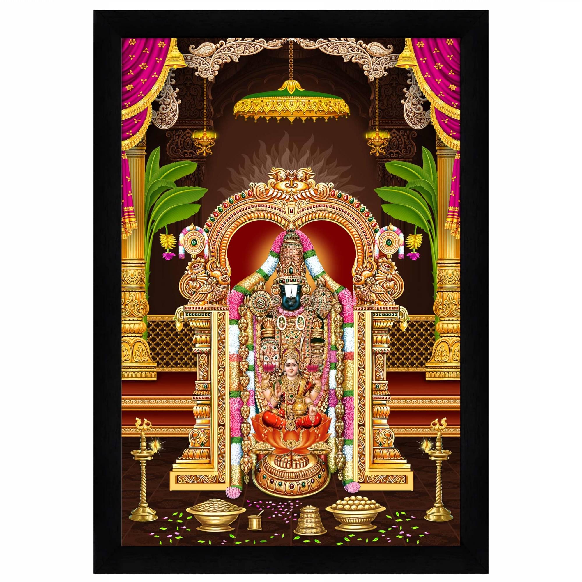     			Indianara - Religious Painting With Frame