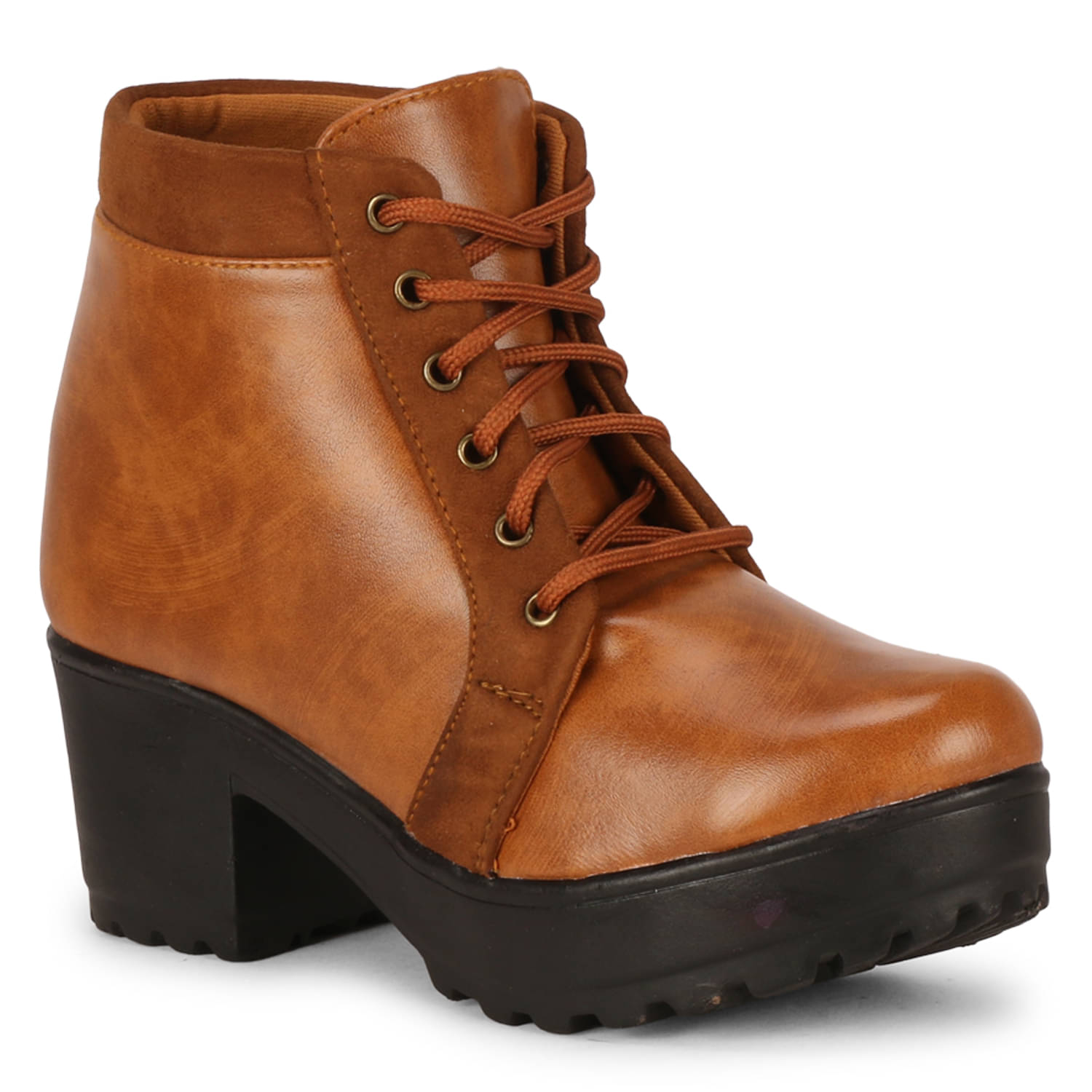     			Ishransh - Brown Women's Ankle Length Boots