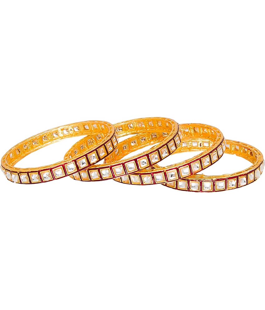 Jewar Mandi - Gold Bangle Set ( Pack of 1 ) - Bangles & Bracelets | Buy online on ZillyBuy