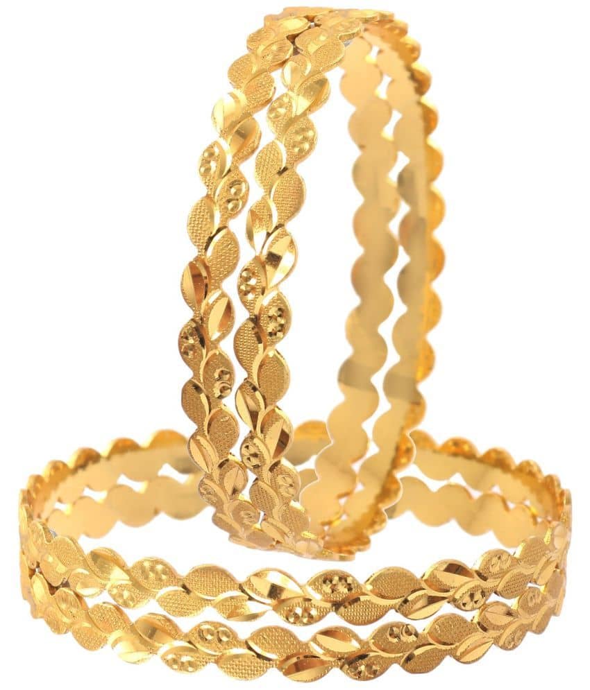 Jewar Mandi - Gold Bangle Set ( Pack of 1 ) - Bangles & Bracelets | Buy online on ZillyBuy