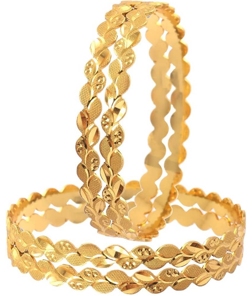 Jewar Mandi - Gold Bangle Set ( Pack of 1 ) - Bangles & Bracelets | Buy online on ZillyBuy