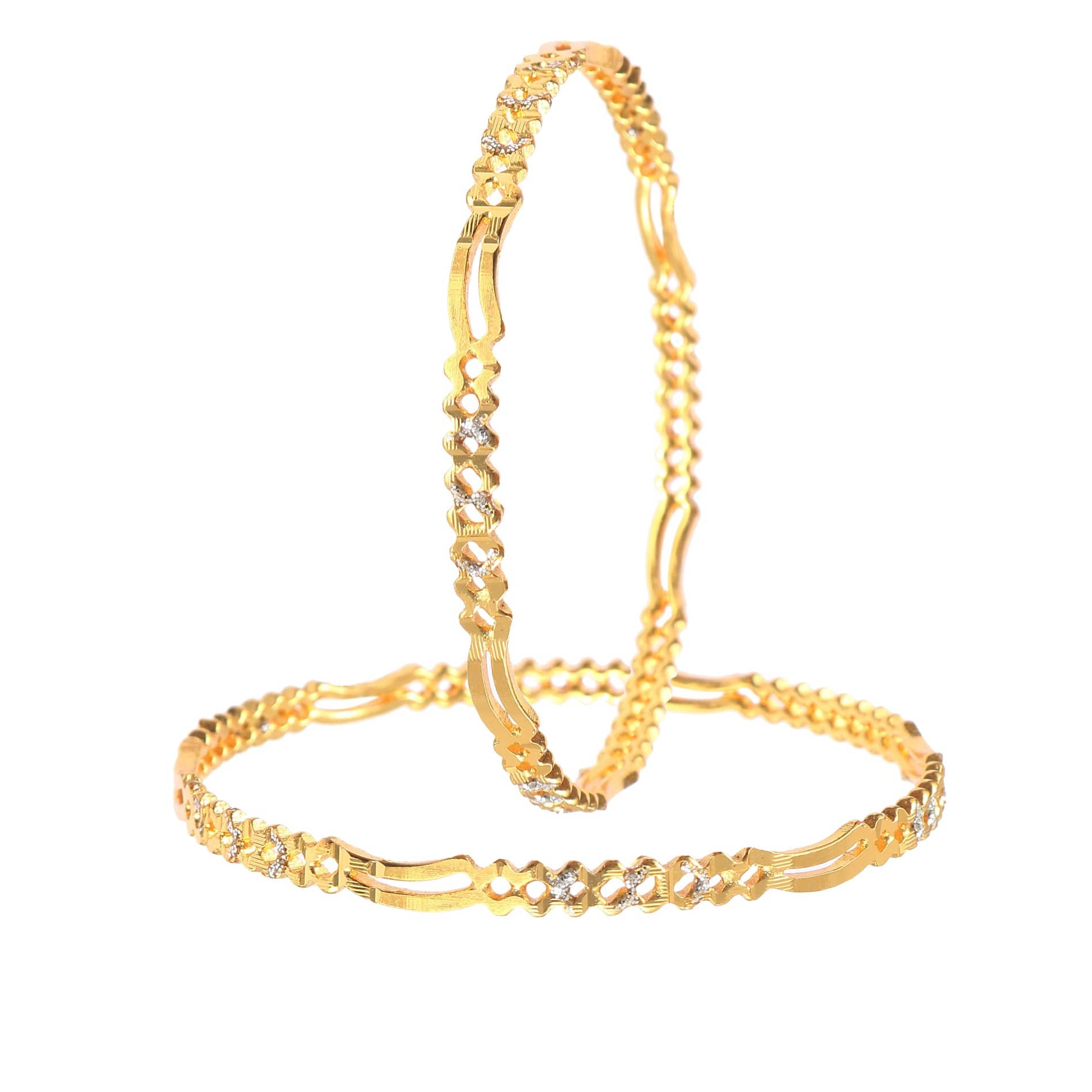 Jewar Mandi - Gold Bangle Set ( Pack of 1 ) - Bangles & Bracelets | Buy online on ZillyBuy