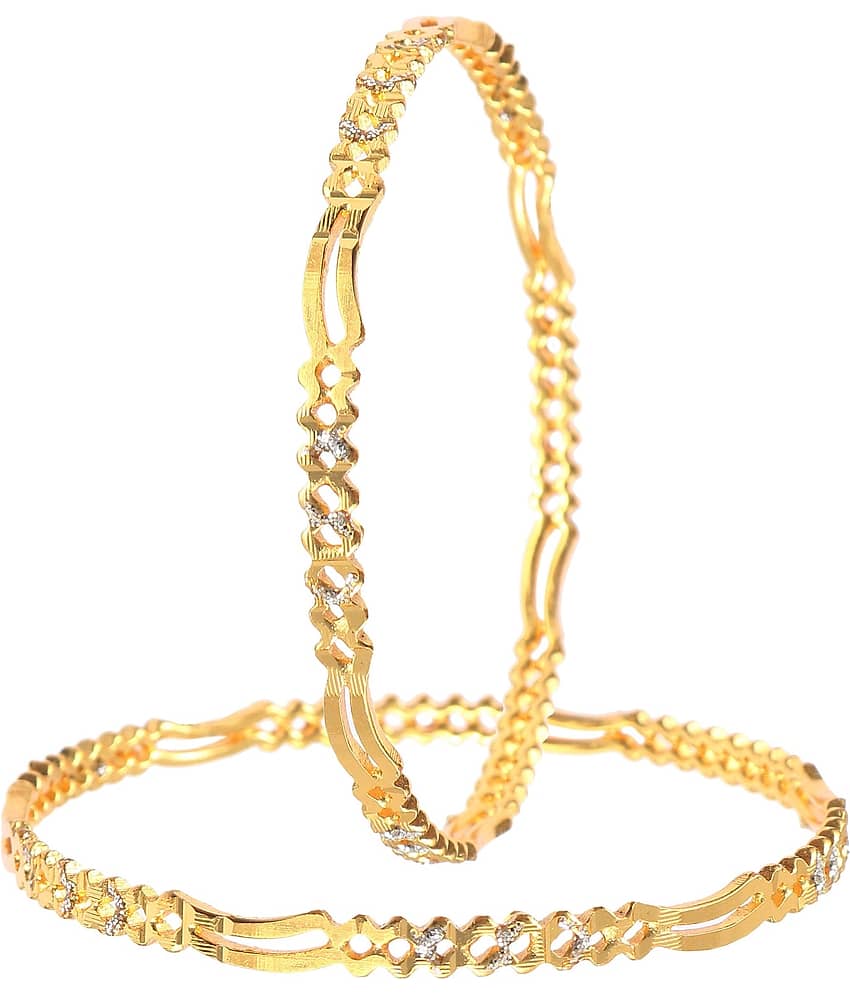 Jewar Mandi - Gold Bangle Set ( Pack of 1 ) - Bangles & Bracelets | Buy online on ZillyBuy