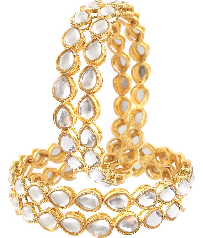 Jewar Mandi - Gold Bangle Set ( Pack of 1 ) - Bangles & Bracelets | Buy online on ZillyBuy