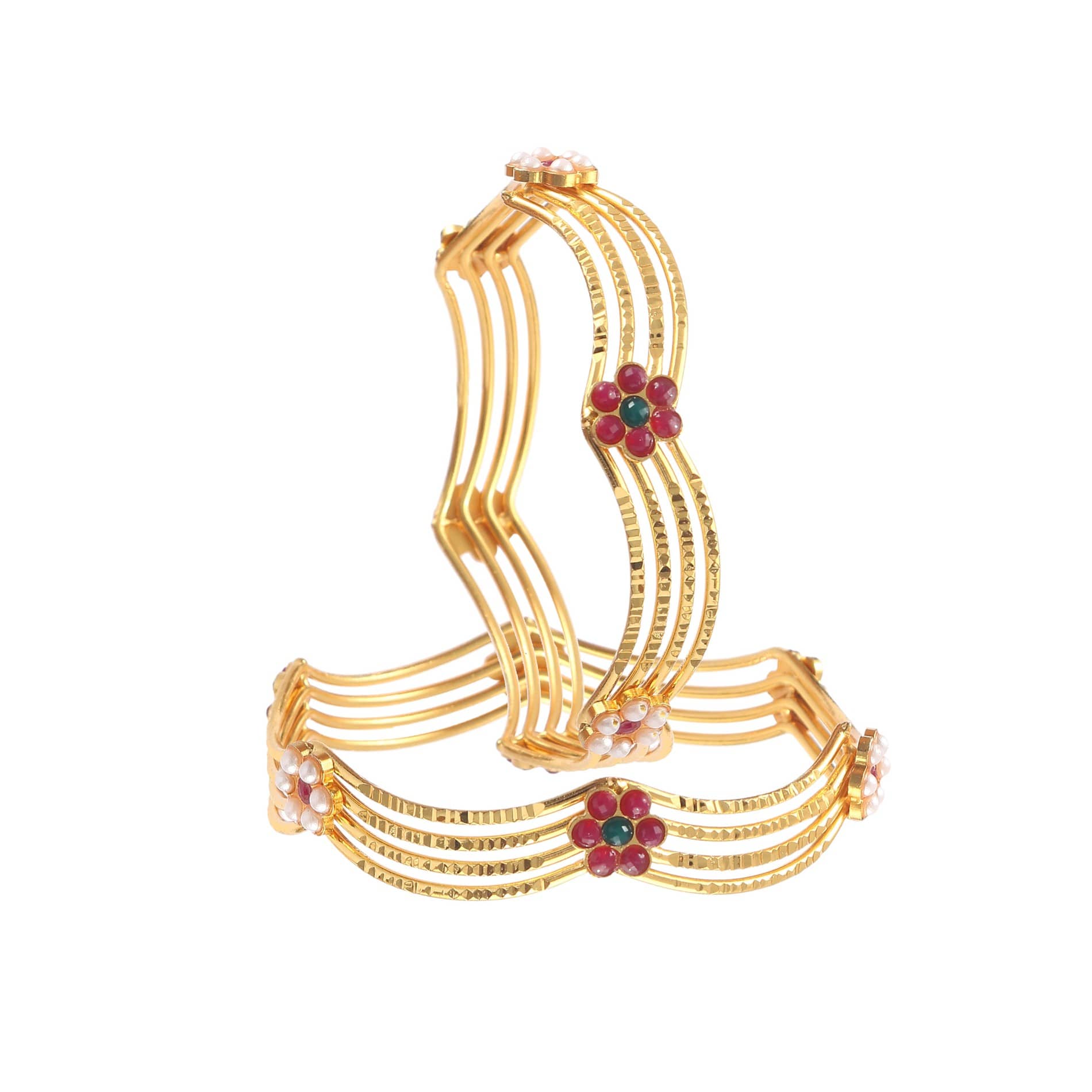 Jewar Mandi - Gold Kada Set ( Pack of 1 ) - Bangles & Bracelets | Buy online on ZillyBuy