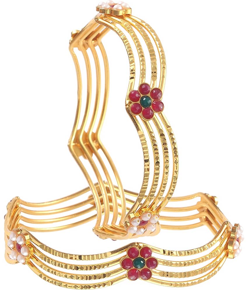 Jewar Mandi - Gold Kada Set ( Pack of 1 ) - Bangles & Bracelets | Buy online on ZillyBuy