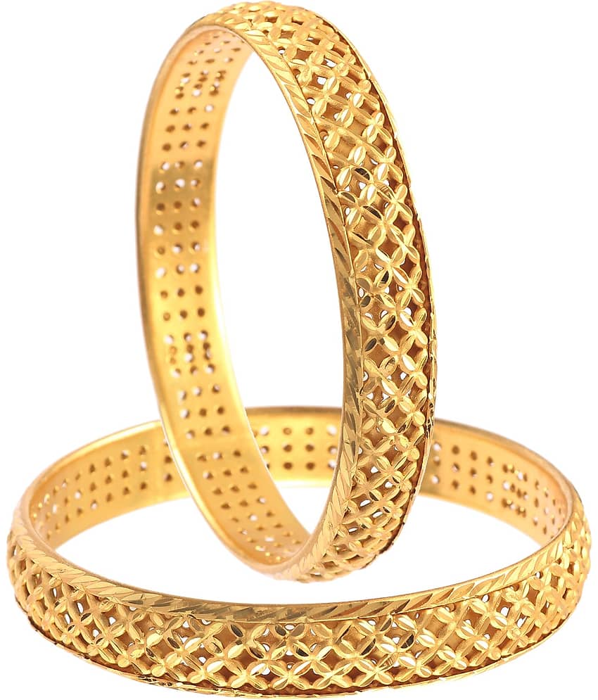 Jewar Mandi - Gold Kada Set ( Pack of 1 ) - Bangles & Bracelets | Buy online on ZillyBuy