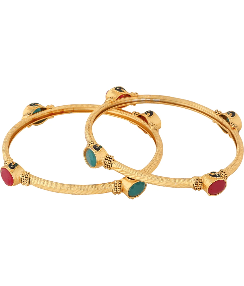 Jewar Mandi - Gold Kada Set ( Pack of 1 ) - Bangles & Bracelets | Buy online on ZillyBuy