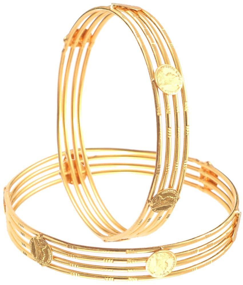 Jewar Mandi - Gold Kada Set ( Pack of 1 ) - Bangles & Bracelets | Buy online on ZillyBuy