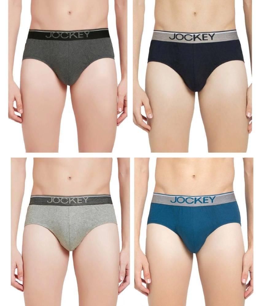     			Jockey - Multicolor Cotton Men's Briefs ( Pack of 4 )