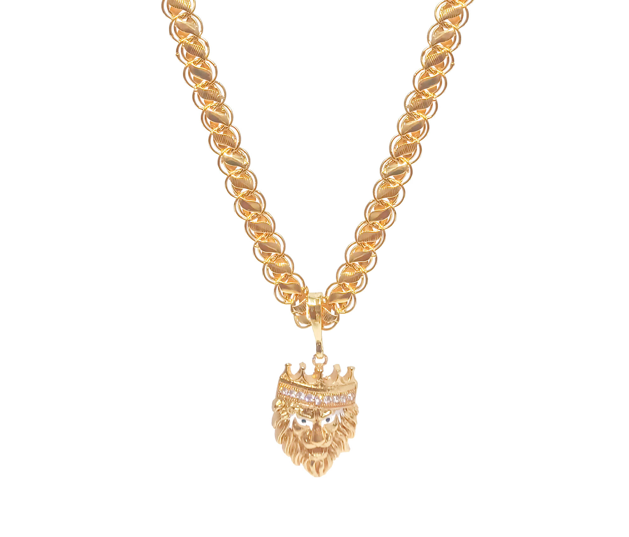     			KRIMO - Golden Pendant set ( Pack of 1 )