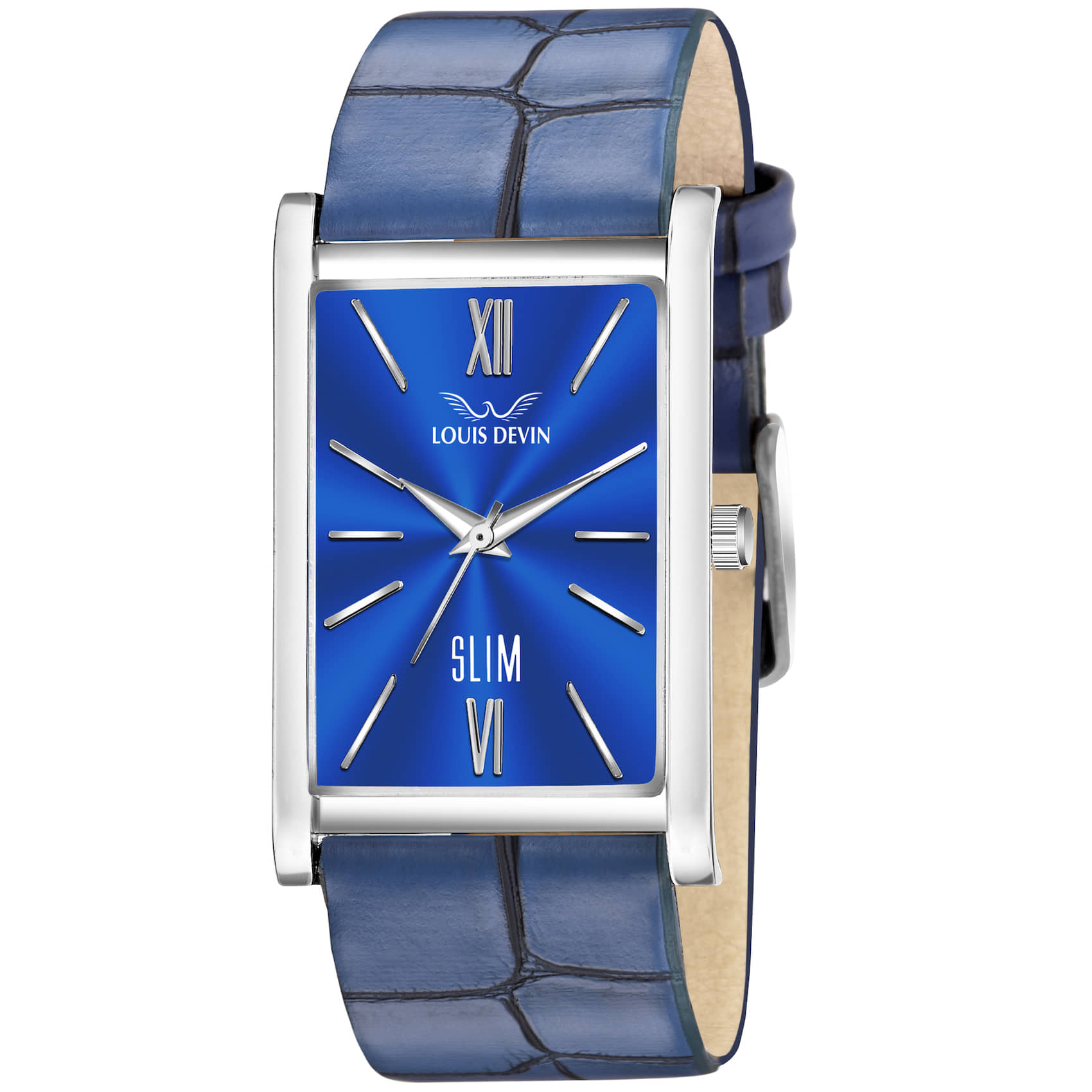 LOUIS DEVIN - Blue Leather Analog Men's Watch