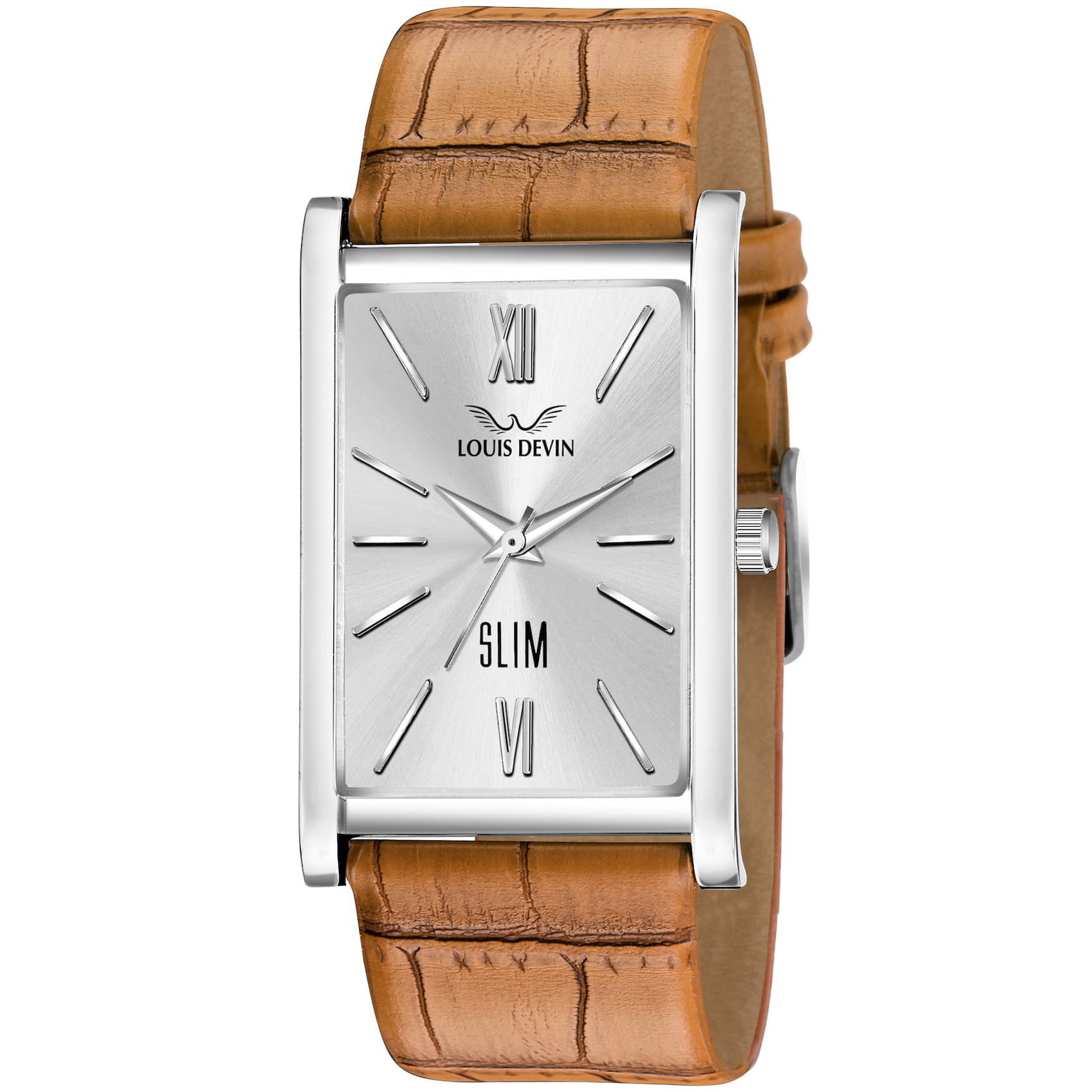     			LOUIS DEVIN - Brown Leather Analog Men's Watch