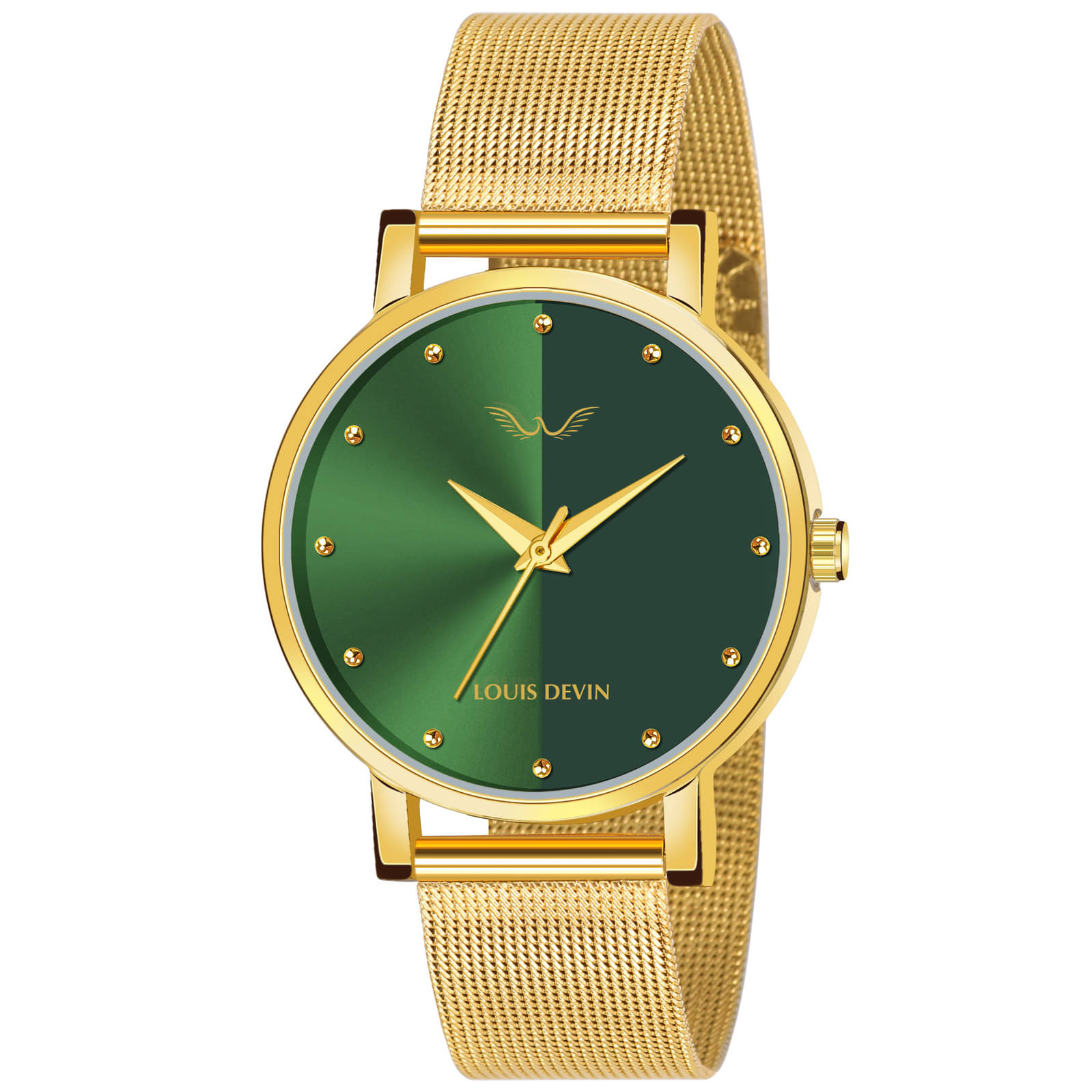     			LOUIS DEVIN - Gold Metal Analog Womens Watch