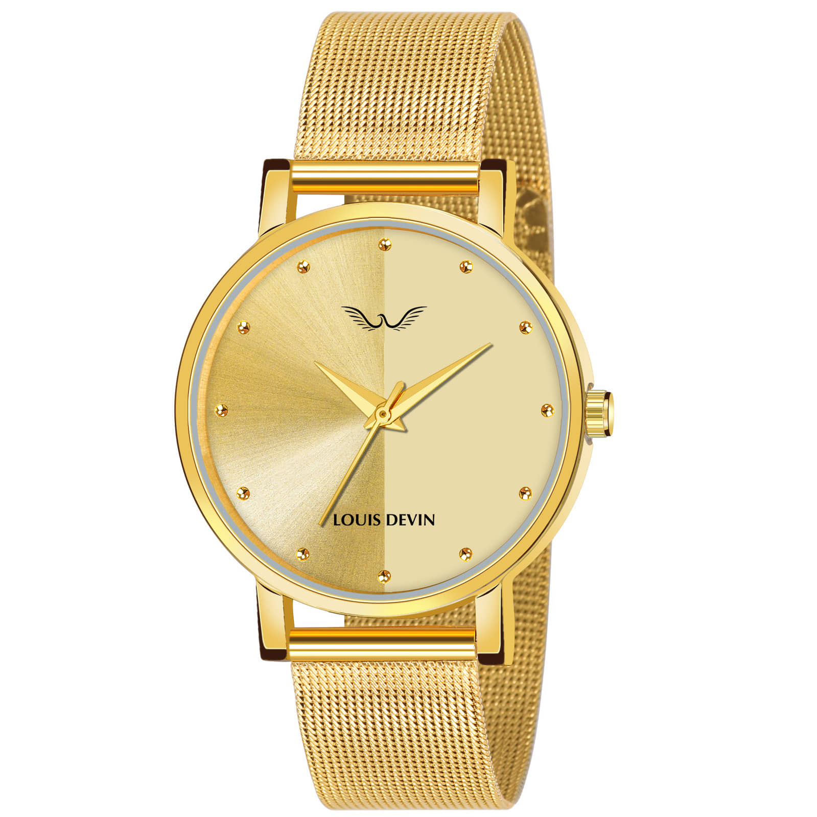 LOUIS DEVIN - Gold Metal Analog Womens Watch
