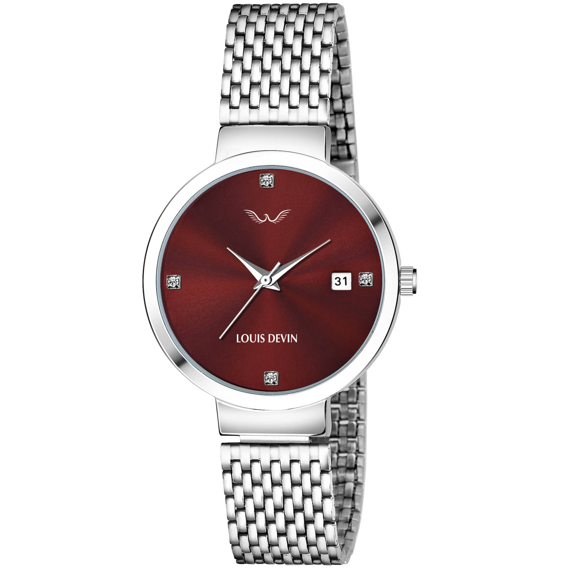 LOUIS DEVIN - Silver Metal Analog Womens Watch