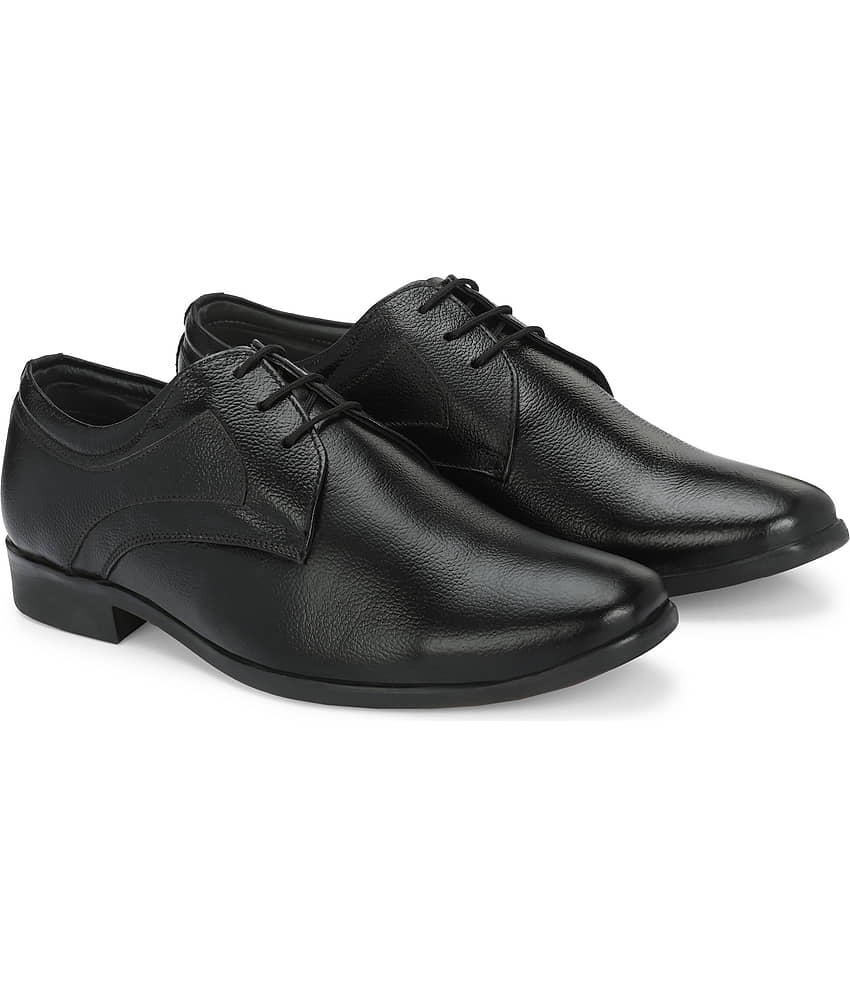 Leeport - Black Men's Derby Formal Shoes - Formal Shoes | Buy online on ZillyBuy