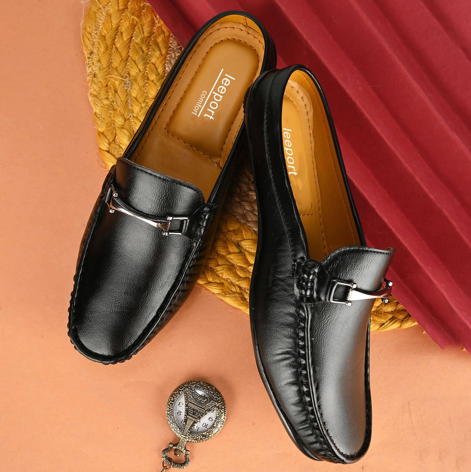 Leeport - Black Men's Loafers - Formal Shoes | Buy online on ZillyBuy