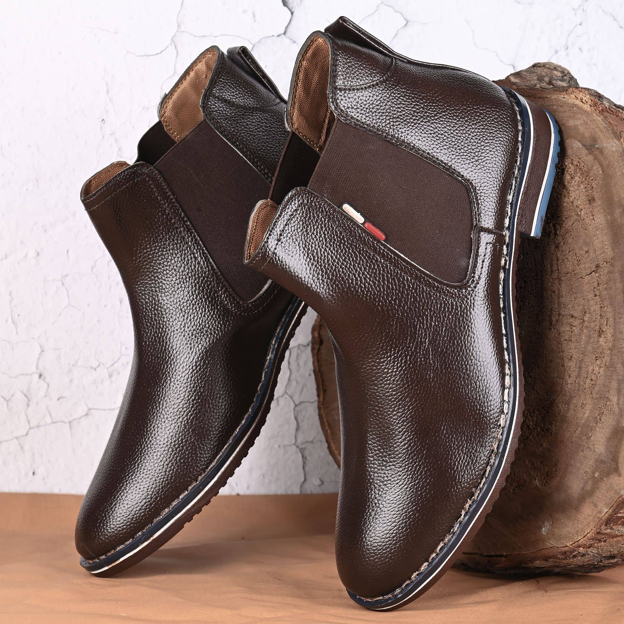 Leeport - Tan Men's Chelsea Boots