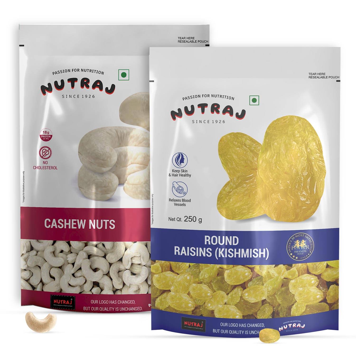 Nutraj Dry Fruit Combo Pack 500g, Cashews Nuts 250g, Round Raisins 250g Nutraj Dry Fruit Combo Pack 500g, Cashews Nuts 250g, Round Raisins 250g