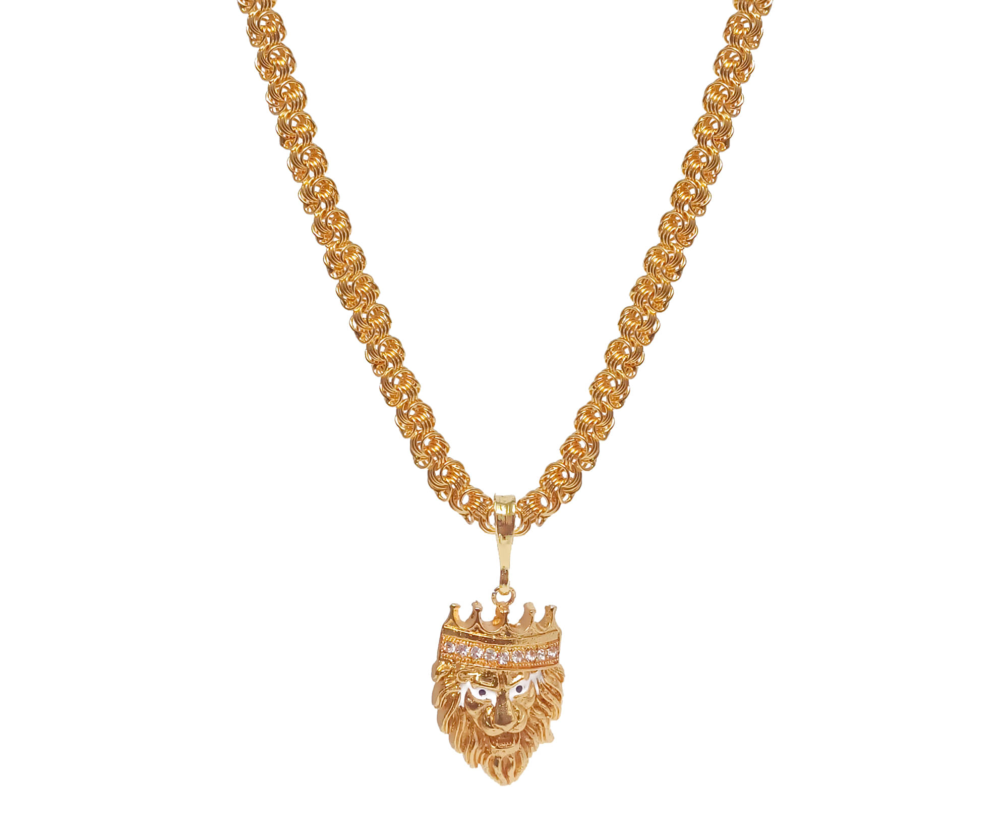 SHANKH-KRIVA - Golden Pendant set ( Pack of 1 ) SHANKH-KRIVA - Golden Pendant set ( Pack of 1 )
