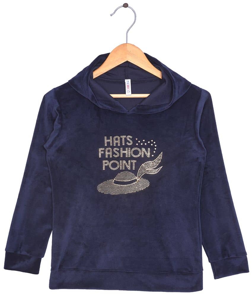 Tini Mini Girls Velour Sweatshirt ( Maroon )