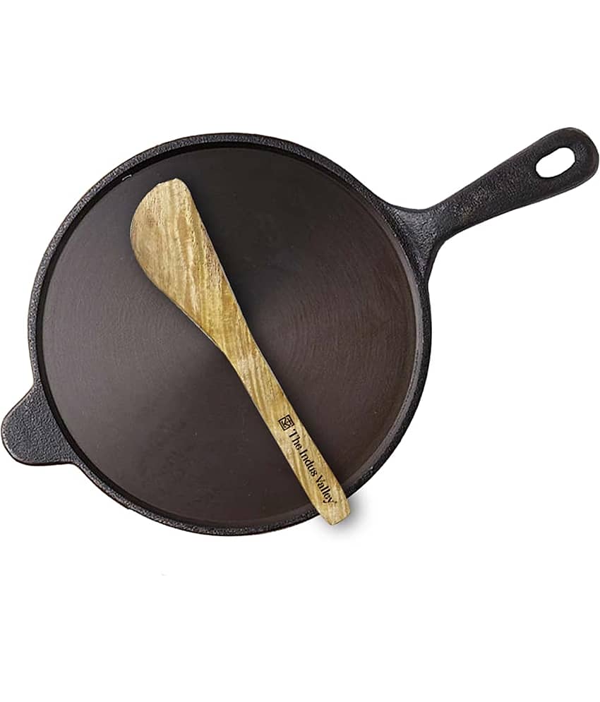 The Indus Valley - Tawa with Flip Cast Iron No Coating Pan Set 0 ml ( Pack of 2 ) - Cookware | Buy online on ZillyBuy