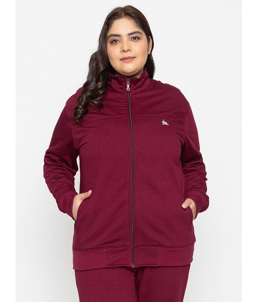 YHA Fleece Women's Zippered Sweatshirt ( Maroon ) YHA Fleece Women's Zippered Sweatshirt ( Maroon )