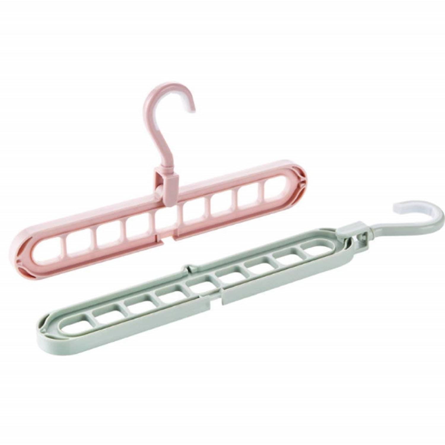 360 Degrees Rotatable Hook, Anti-Skid 9-Holes Design Closet Wardrobe Space Saver Hanger (Pack of 2)     			360 Degrees Rotatable Hook, Anti-Skid 9-Holes Design Closet Wardrobe Space Saver Hanger (Pack of 2)