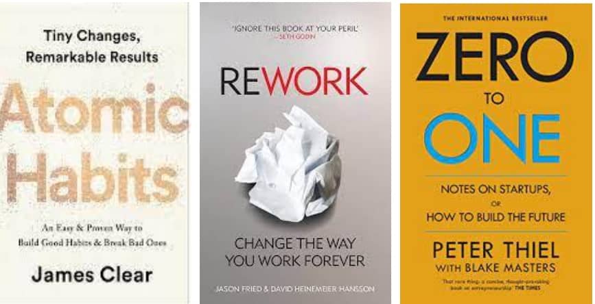 Atomic Habits + Rework + Zero To One - Stationery | Buy online on ZillyBuy