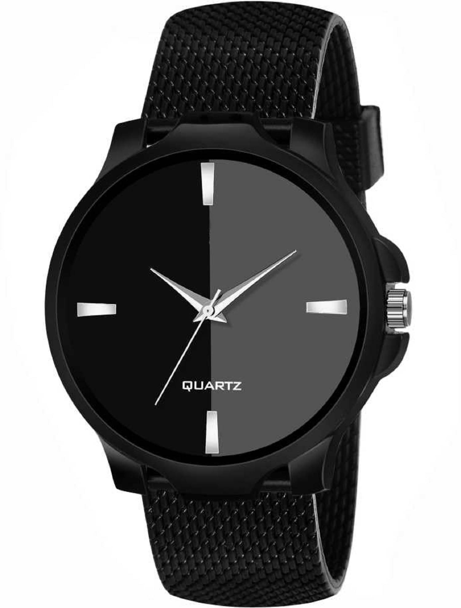     			EMPERO - Black PU Analog Men's Watch