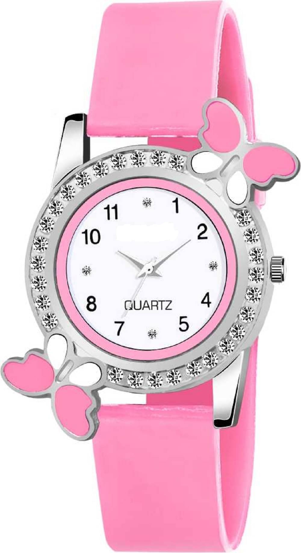     			EMPERO - Pink PU Analog Womens Watch